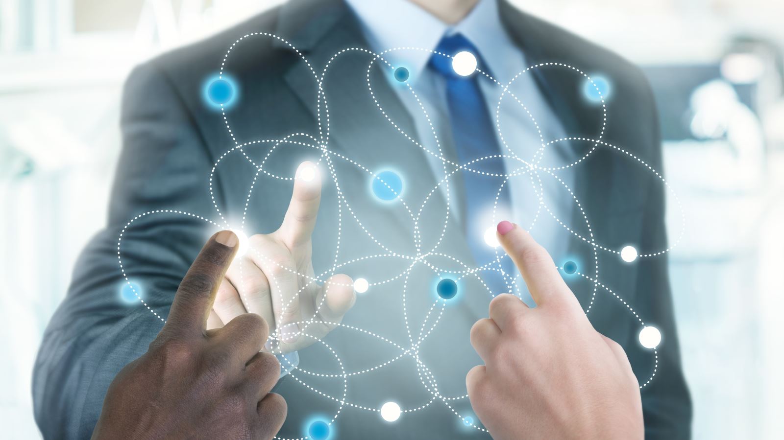 Placeholder image of man using touchscreen